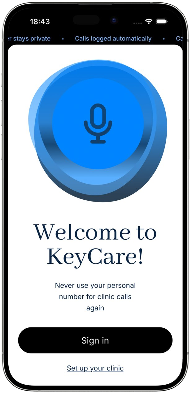 Welcome screen